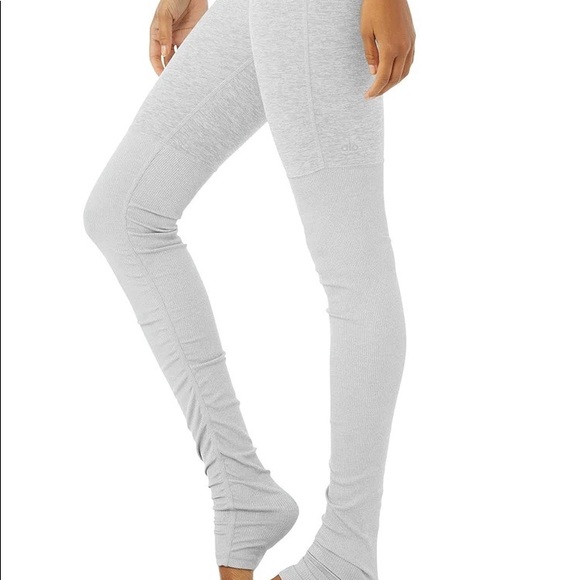 Alosoft high waisted goddess legging in zinc Heather new with tags - Picture 1 of 9